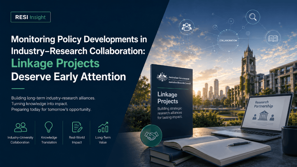 RESI Continues to Monitor Policy Developments in Industry–Research Collaboration: Why Linkage Projects Deserve Early Attention
